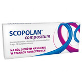 Scopolan Compositum 10 mg + 250 mg, 10 irritated tablets