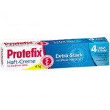 Protefix, crema fijadora para prótesis dentales, extrafuerte, 4 x efecto, 47 g