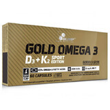 Gold Omega 3 D3 + K2 Edición Deportiva, 60 cápsulas