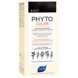 Phyto Color, tinte para el cabello, 3 castaño oscuro, 50 ml