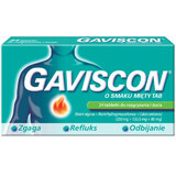 Gaviscon sabor a menta Tab 250 mg + 133,5 mg + 80 mg, 24 comprimidos masticables