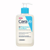 CeraVe, Gel limpiador alisante SA, piel seca y áspera, 236 ml