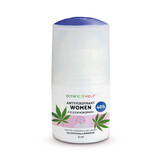 Botanic Help Women, antitranspirante roll-on 48h con aceite de cáñamo, 50 ml