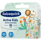 Salvequick Active Kids, apósitos infantiles, impermeables, para cortar, 70 cm