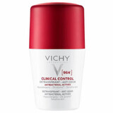 Vichy Clinical Control, antitranspirante roll-on para mujer, protección 96 horas, 50 ml