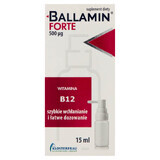 Ballamin Forte, vitamina B12 500 µg, spray oral, 15 ml