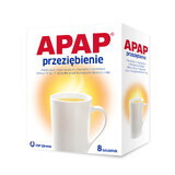 Apap Cold Max 1000 mg + 50 mg + 12,2 mg, polvo para solución oral, 8 sobres