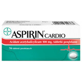 Aspirina Cardio 100 mg, 56 comprimidos recubiertos con película