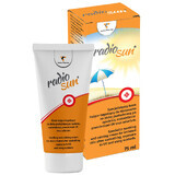 RadioSun, crema calmante y calmante para pieles irritadas tras tomar el sol, exposición a los rayos UV, solarium, 75 ml