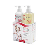 Emolium Dermocare set, huile lavante hydratante, à partir de 3 mois, 400 ml + gel lavant crémeux, à partir de 1 mois, 400 ml