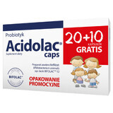 Acidolac Caps, 20 cápsulas + 10 cápsulas gratis