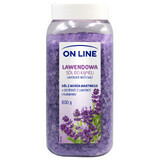 On Line, sal de baño, Lavanda, 800 g