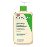 CeraVe, moisturizing foaming oil with ceramides for washing, 473 ml