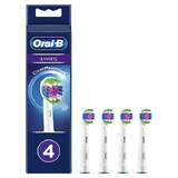 Oral-B 3D White, cabezales de recambio para cepillo eléctrico Clean Maximiser, EB4 3DW, 4 piezas