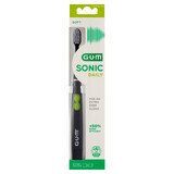 Sunstar Gum Sonic Daily, cepillo de dientes sónico, negro, 1 pieza