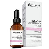 Dermena Professional, tratamiento limpiador niacinamida 10% + zinc 1%, piel grasa, mixta, con imperfecciones, 20 ml