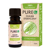 Pureo, aceite esencial de citronela, 10 ml