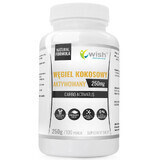 Wish Carbon activat de nucă de cocos 250 mg, pulbere, 250 g