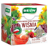 Belin Cereza con fresa silvestre, infusión de frutas y hierbas, aromatizada, 2 gx 20 sobres