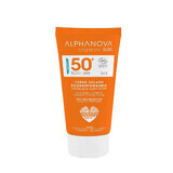 Alphanova Sun Bio, protector solar, hipoalergénico, SPF 50, 50 g