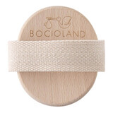 Bocioland, brosse de massage corporel en bois, avec poils en tampico naturel, 1 pièce