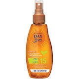 DAX Sun, aceite relajante para tomar el sol con té matcha, SPF 15, 200 ml