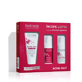 Biotrade Acné Fuera Gel Limpiador Paquete 50 ml + Loción 20 ml + Crema 20 ml