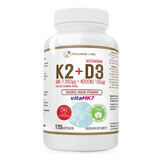 Progress Labs Vitamina K2 MK-7 200 µg + D3 4000 UI 100 µg, 120 cápsulas veganas