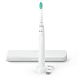 Philips Sonicare 3100 Series, cepillo de dientes sónico con estuche, HX3673/13, blanco, 1 pieza