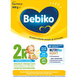 Bebiko 2R Nutriflor Expert, leche de continuación con gachas de arroz, más de 6 meses, 600 g