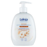 Luxja Creamy & Soft, jabón líquido cremoso, calmante, leche de algodón y provitamina B5, 500 ml