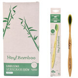 Hey Bamboo, cepillo de dientes, bambú, suave, 1 pieza