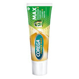 Corega Power Max Fixing + Freshness, crema fijadora para dentaduras postizas, doble menta, 40 g