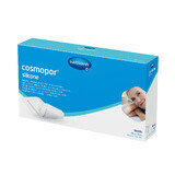 Cosmopor Silicone, medicazione assorbente, autoadesiva, sterile, con strato di contatto in silicone, 20 cm x 10 cm, 5 pz.