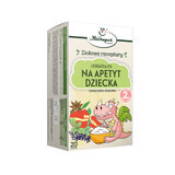 Herbapol For Child's Appetite, té reparador de frutas y hierbas, a partir de 2 años, 20 sobres