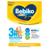 Bebiko Junior 3R Nutriflor Expert, leche maternizada nutritiva con gachas de arroz, más de 1 año, 600 g