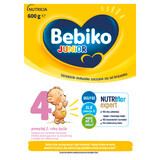 Bebiko Junior 4 Nutriflor Expert, fórmula nutricional a base de leche, mayores de 2 años, 600 g