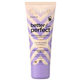 Eveline Cosmetics Better Than Perfect, base de maquillaje hidratante y cubriente, nº 03, beige claro, 30 ml