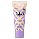 Eveline Cosmetics Better Than Perfect, base de maquillaje hidratante y cubriente, no 04, beige natural, 30 ml