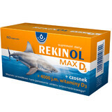 Rekinol Max D3, olio di fegato di squalo, 60 capsule