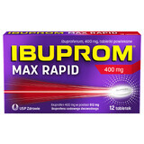 Ibuprom Max Rapid 400 mg, 12 comprimidos recubiertos