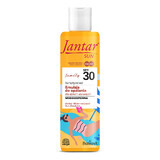 Farmona Jantar Sun, emulsión bronceadora ámbar para niños y adultos, resistente al agua, SPF 30, 200 ml