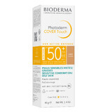 Bioderma Photoderm Cover Touch Mineral, fluido mineral cubriente, oscuro, SPF 50+, 40 g