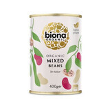 Mezcla bio de 3 tipos de frijoles enlatados, 400 g, Biona