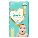 Pañales Premium Care, No. 1, 2-5 kg, 50 unidades, Pampers