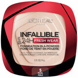 Gesichtspuder, Loreal, Infallible 24H Fresh Wear, Foundation in einem Puder, 5 Pearl, 9 g