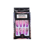 Set de 12 uñas postizas de aspecto natural, Magic Fingertips, 02