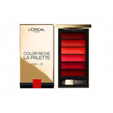 Loreal Color Riche lipstick palette, La Palette, Red, 6 colors