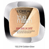 Polvos iluminadores, Loreal, True Match Highlight, 102 Golden Glow