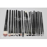 Set de 20 brochas de maquillaje negras